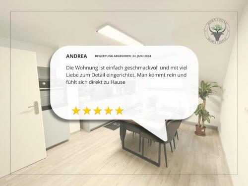 Certifikát, hodnocení, plakát nebo jiný dokument vystavený v ubytování PSApartment am Pfälzer Wald nähe Outlet Center Zweibrücken