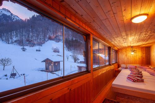 Alps Hoamat Ferienchalet v zimě