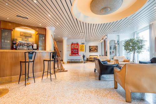 Kuchyň nebo kuchyňský kout v ubytování Hotel Della Porta