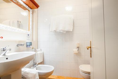 Koupelna v ubytování Hotel Della Porta