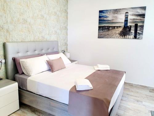Postel nebo postele na pokoji v ubytování Apartamento con vistas al mar