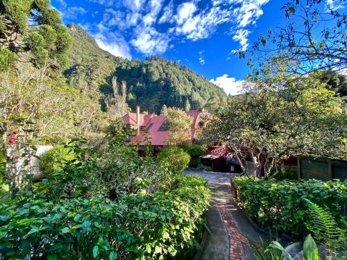 Paisaje cerca de este chalet de montaña