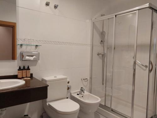 Koupelna v ubytování Hotel Nochendi