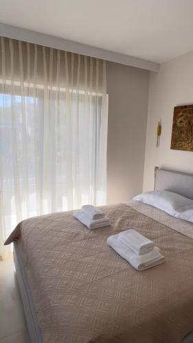 Postel nebo postele na pokoji v ubytování CasaMare Lagonisi Athens Riviera Luxury modern villas apartment's