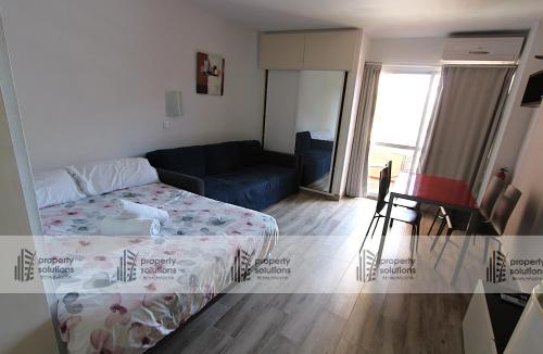 Posteľ alebo postele v izbe v ubytovaní 237 Estudio en Minerva Apartamentos - Piscina y Playa- Excelente Ubicación