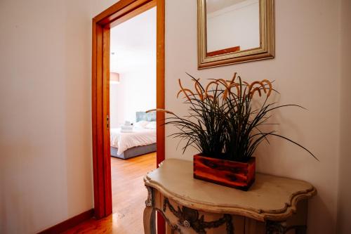 Postel nebo postele na pokoji v ubytování Casa da Calçada