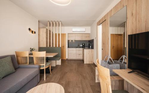 Η κουζίνα ή μικρή κουζίνα στο Residence Hirzer