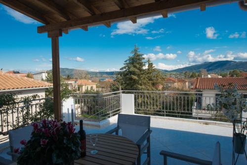 a view from the balcony of a house at Regalo Apartments in Lygia