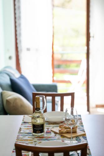 Χώρος καθιστικού στο Apartment in the greenery near the Cinque Terre