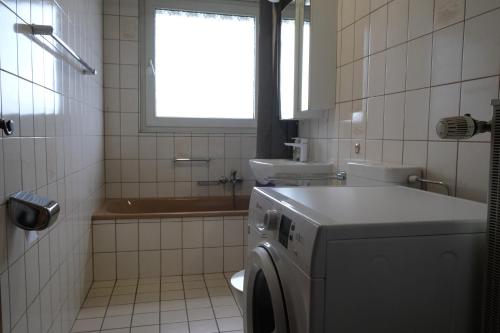 Koupelna v ubytování Apartment in Velbert - central - new
