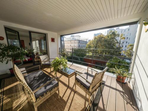 Μπαλκόνι ή βεράντα στο Chambre Terrasse Multimédia
