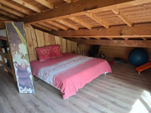Cama o camas de una habitación en Le Refuge De L'Ourse
