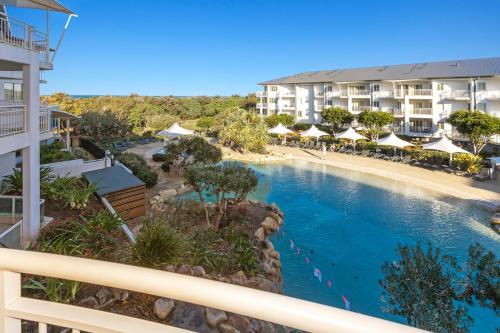 a view of the pool at a resort at The Pool Resort Kingscliff - Private Apartments by Holiday Management Company in Kingscliff