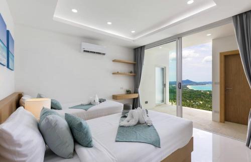 Ruang duduk di Villa The Wave