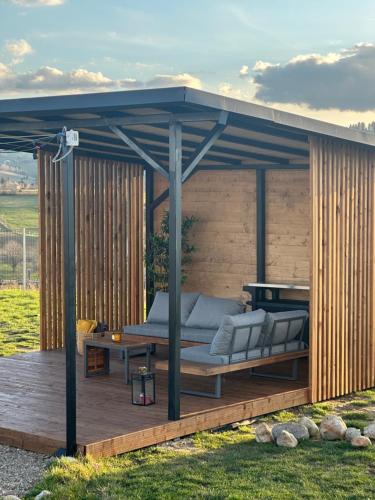 Balkón nebo terasa v ubytování Mariseltinyhouse