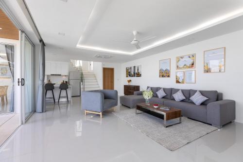 Ruang duduk di Villa The Wave