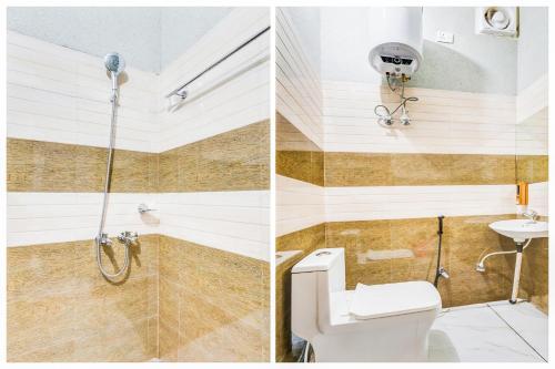 Koupelna v ubytování Super Hotel O Aravali Vihar Bhiwadi