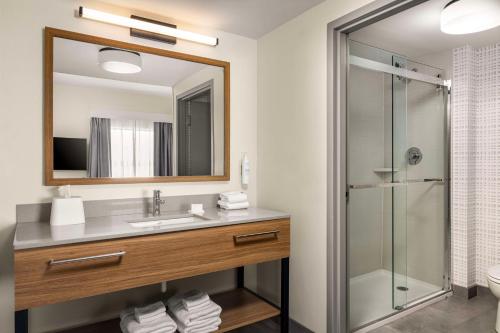 Koupelna v ubytování Hampton Inn & Suites Moline-Quad City Int'l Aprt
