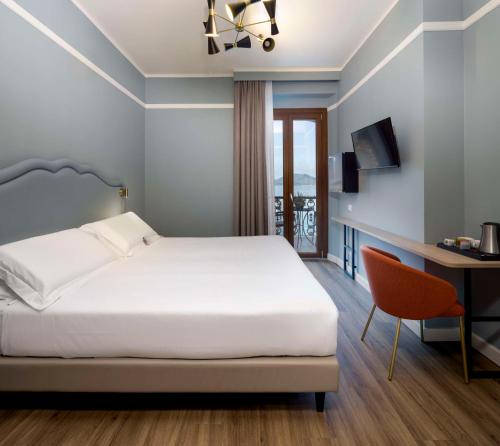 Katil atau katil-katil dalam bilik di Hotel Shelley e delle Palme, BW Signature Collection