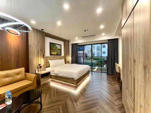 Et opholdsområde på G-Apartment & Hotel