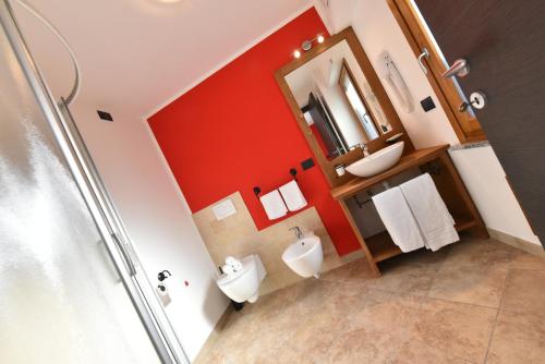 Kylpyhuone majoituspaikassa Locanda Dei Castagneti