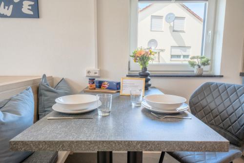 Χώρος καθιστικού στο SCHLOSSBERG RESIDENCES - Bodensee Studio-Apartments Friedrichshafen & Ravensburger Spieleland