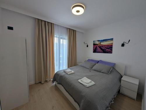 En eller flere senge i et værelse på Zenith DM 2 Otopeni Airport & Therme