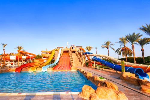 a water slide at a water park at Pickalbatros Aqua Park Sharm El Sheikh in Sharm El Sheikh