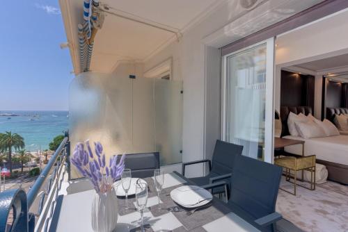 Appartement Croisette – Face Martinez, Plage & Aperçu Mer