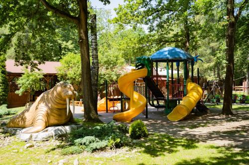 Ο χώρος παιχνιδιού για παιδιά στο Kemping i Pole Namiotowe River Park Zator