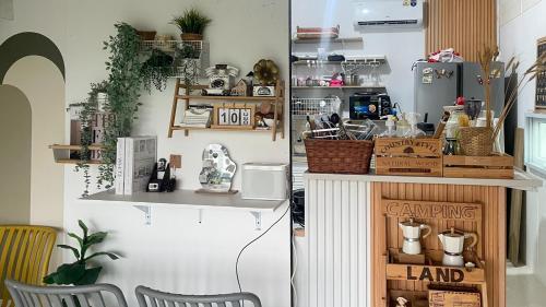 Dapur atau dapur kecil di Camping Land