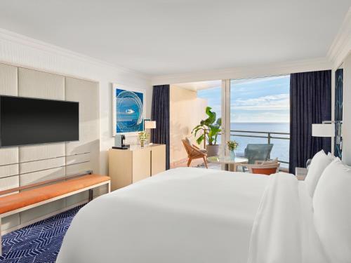 Postel nebo postele na pokoji v ubytování Fairmont Monte Carlo