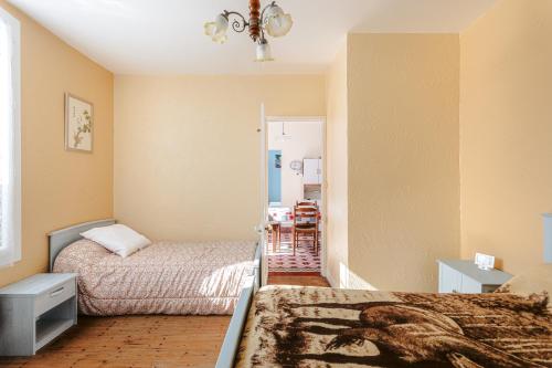 Postel nebo postele na pokoji v ubytování Maison tranquille près forêt et mer