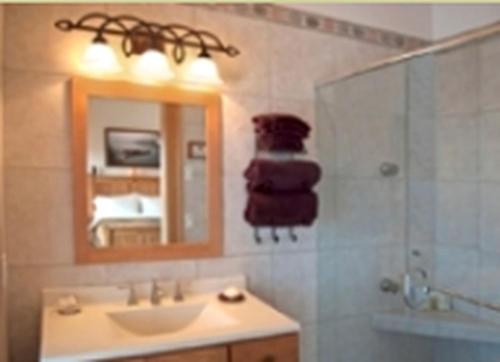 Vannituba majutusasutuses Cozy Bed and Breakfast Accommodation near the Devil’s Lake State Park, Wisconsin