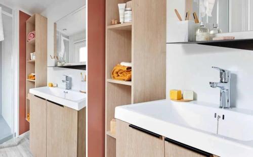 Kuchyň nebo kuchyňský kout v ubytování Camping 4 étoiles - Piscine - eehda0