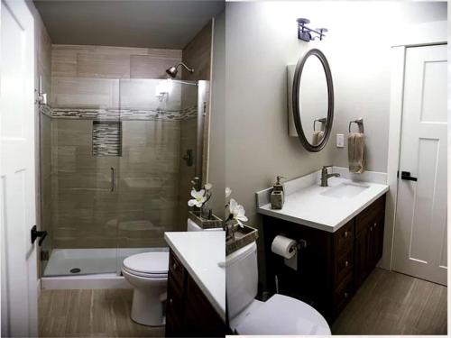 Koupelna v ubytování Riverfront Romantic Getaway Rental near Mount Pilchuck in Granite Falls, Washington