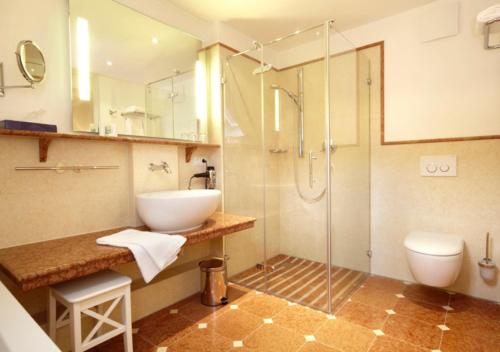 Ένα μπάνιο στο Villa Trautz Appartements