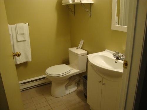 Ett badrum på Annapolis Royal Inn