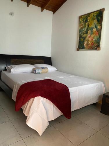 Ένα ή περισσότερα κρεβάτια σε δωμάτιο στο Apartamento de 3 Habitaciones Maximo 8 Personas