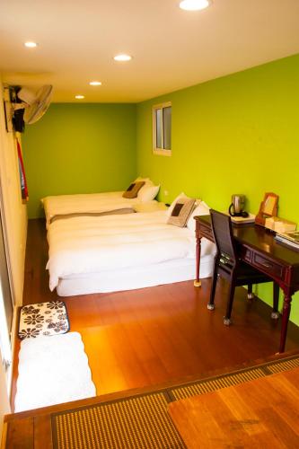 Postel nebo postele na pokoji v ubytování Share B&B