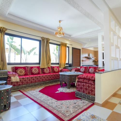 Posezení v ubytování Hotel Jnane riad