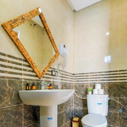 Koupelna v ubytování Hotel Jnane riad