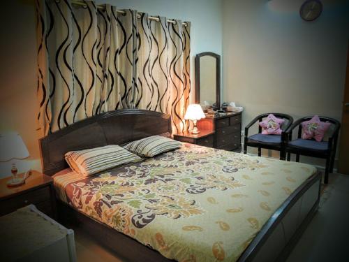 Jannat Guest House Hydにあるベッド