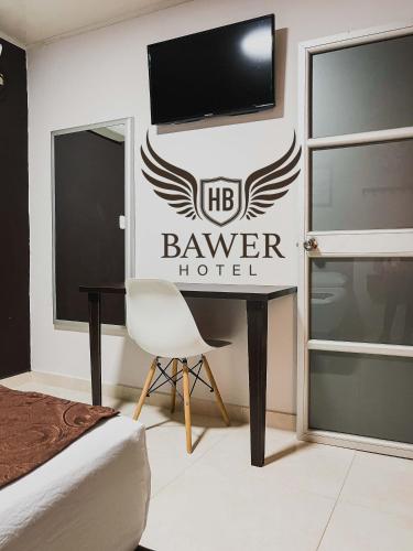 TV a/nebo společenská místnost v ubytování Hotel BAWER