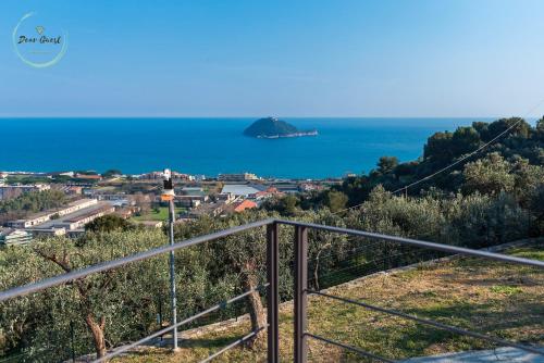 a view of the ocean from a hill at Anima Mediterranea in Albenga