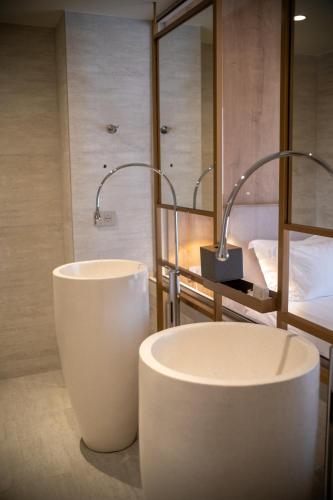 Koupelna v ubytování Hotel Vale