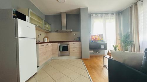Η κουζίνα ή μικρή κουζίνα στο Apartament Słoneczny 14