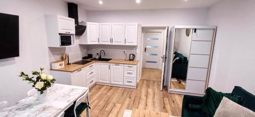 Η κουζίνα ή μικρή κουζίνα στο ApartamentStronieŚląskie