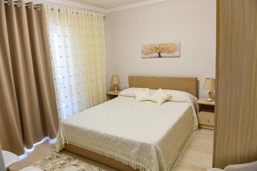 Postel nebo postele na pokoji v ubytování Oma`s Apartment