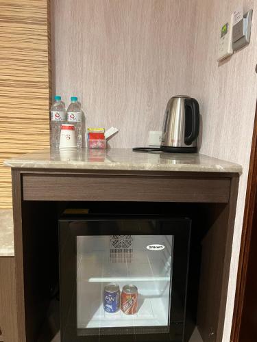 Kuchyň nebo kuchyňský kout v ubytování 花鄉商旅 左營店 Hua Xiang Hotel-Zuoying